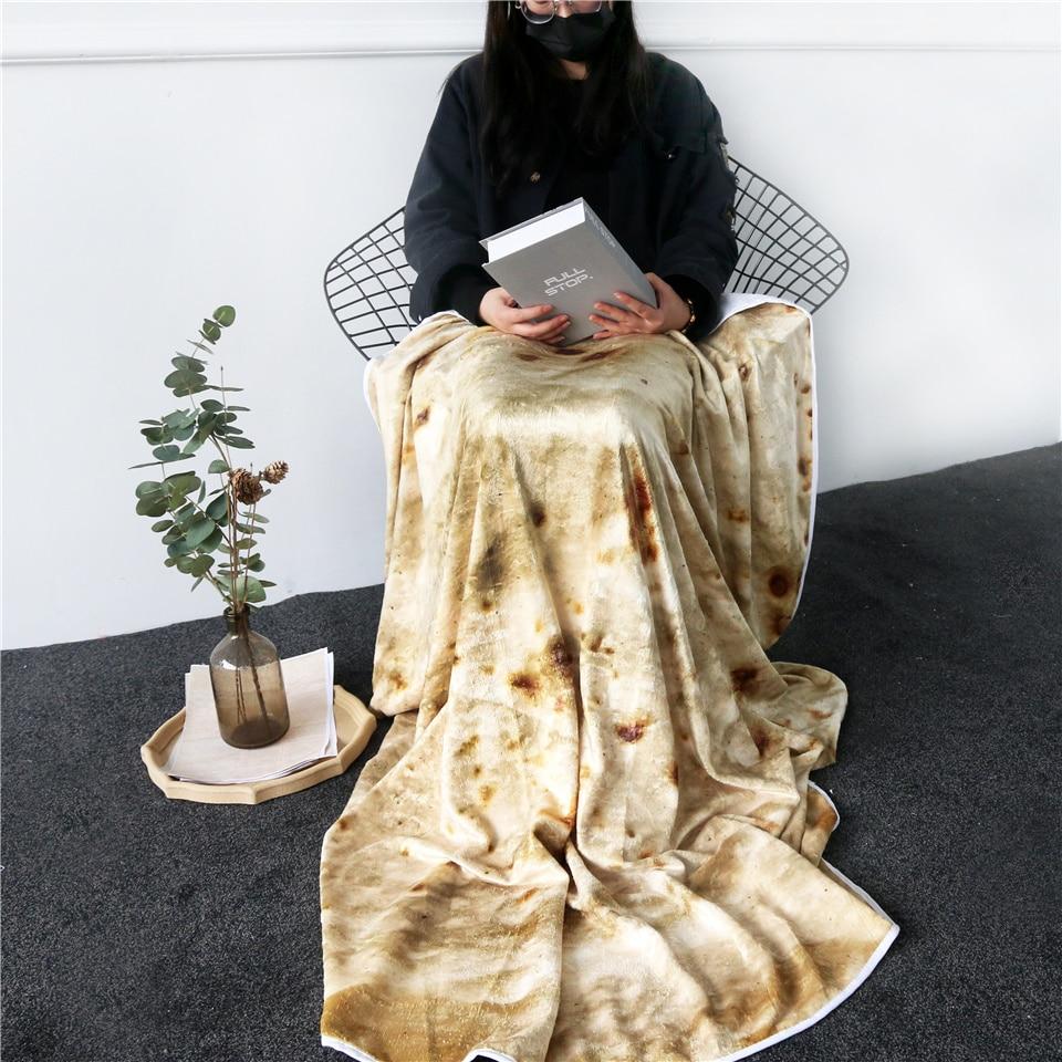 Burrito Blanket, Tortilla taco Blanket, Tortilla Throw Blanket, Soft Flannel Burrito Blanket