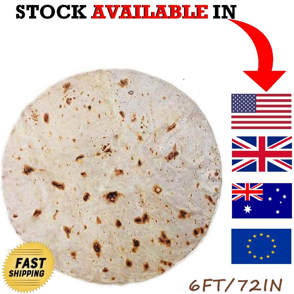 Burrito Blanket, Tortilla taco Blanket, Tortilla Throw Blanket, Soft Flannel Burrito Blanket