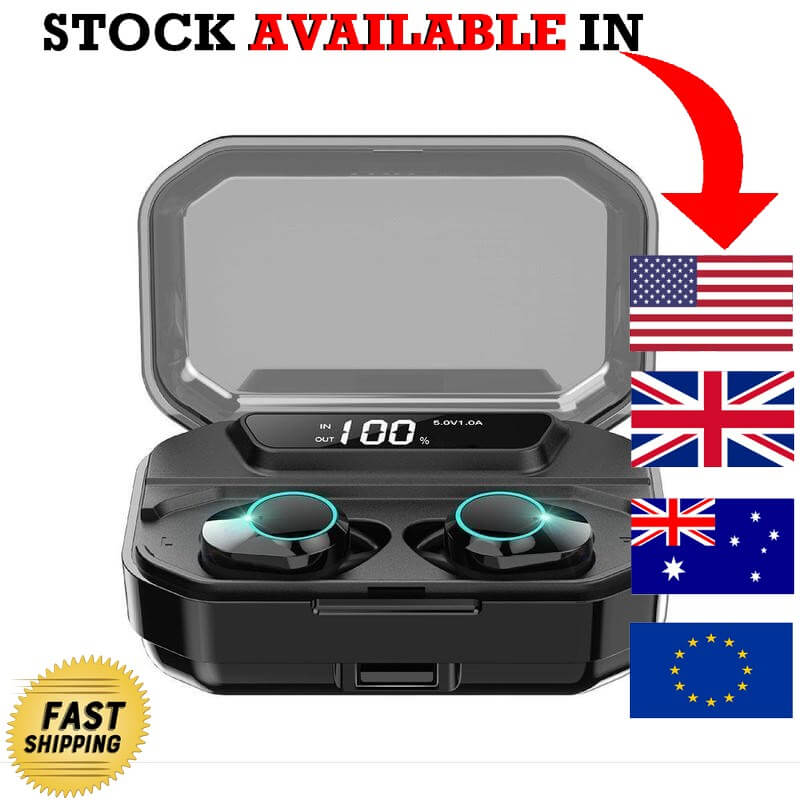 Wireless Bluetooth Earbuds, Waterproof Ear Buds,