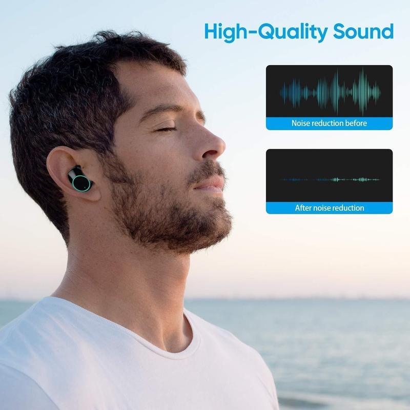 Wireless Bluetooth Earbuds, Waterproof Ear Buds,