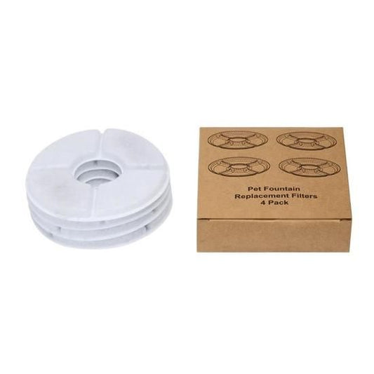 Pet Water Fountain Replacement Filters (4-Packs)