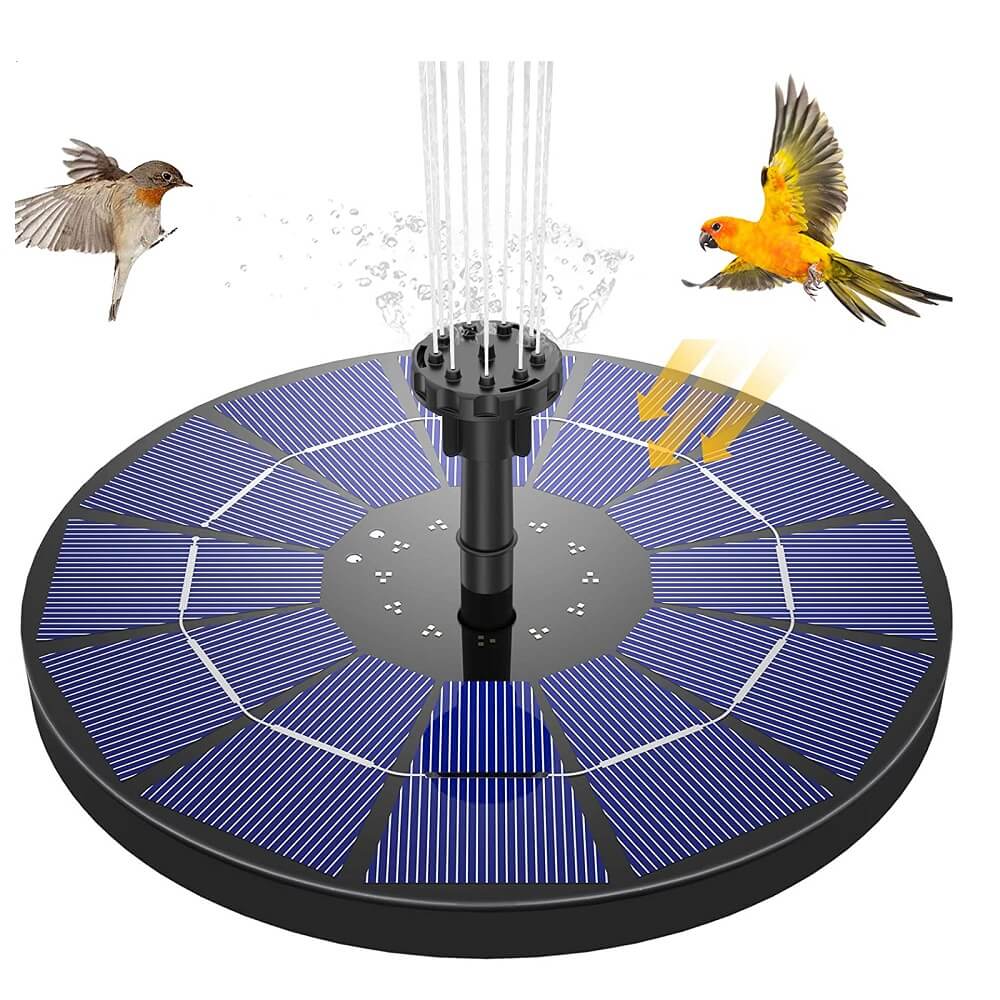 Solar Bird Bath Water Fountain