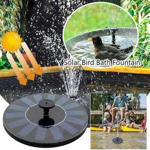 Solar Bird Bath Water Fountain