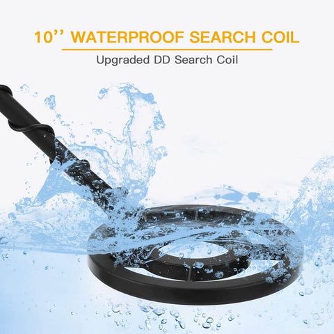 Waterproof Metal Detector, 1200mAh Battery