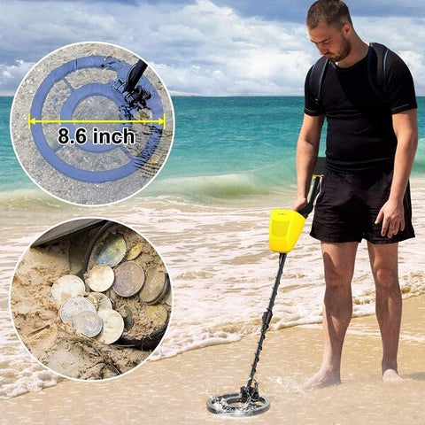 Waterproof Metal Detector, 1200mAh Battery